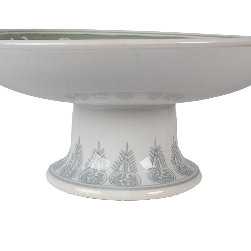 Taartplateau Ø 26 cm wit groen