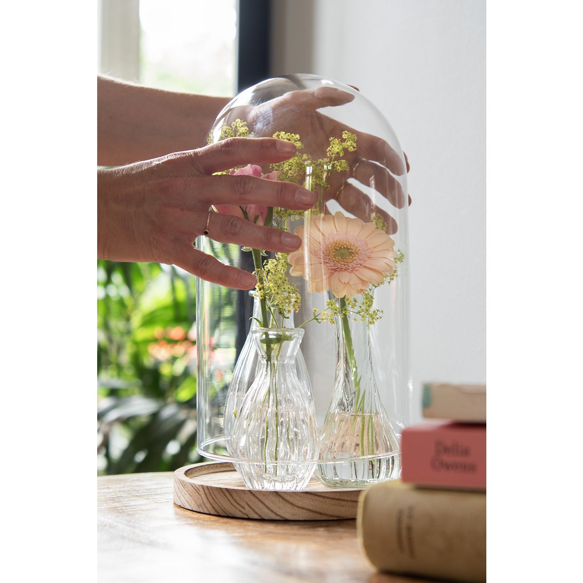 Vaas Ø 6x11 cm glas