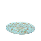 Presentatiebord glas 32x32x2.5 cm turquoise