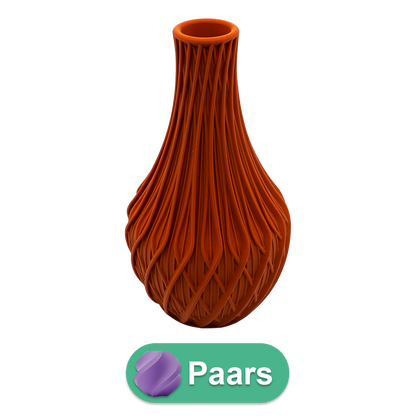 3D vaas 20 cm donker blauw PLA