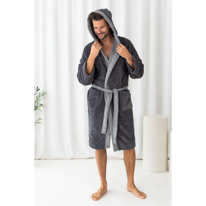 Teddy Duo Bathrobe Grijs