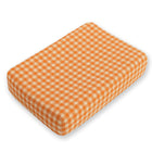 Gingham organic cotton changing pad cover