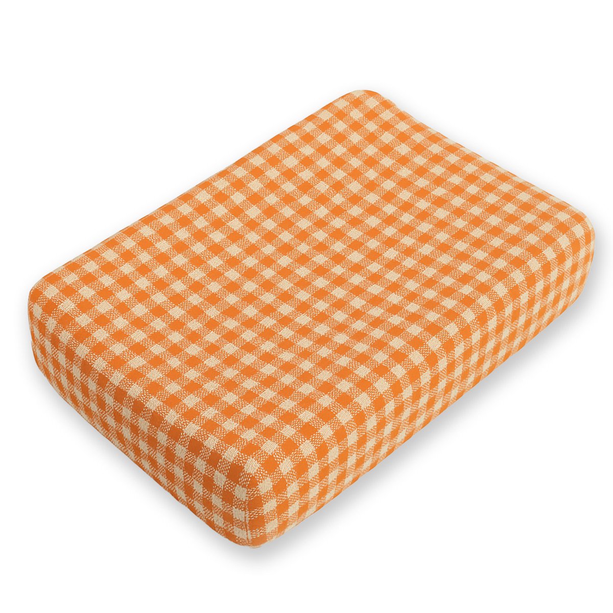 Gingham organic cotton changing pad cover
