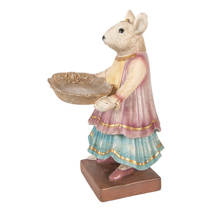 Decoratiebeeld muis 17x15x26 cm beige kunststof