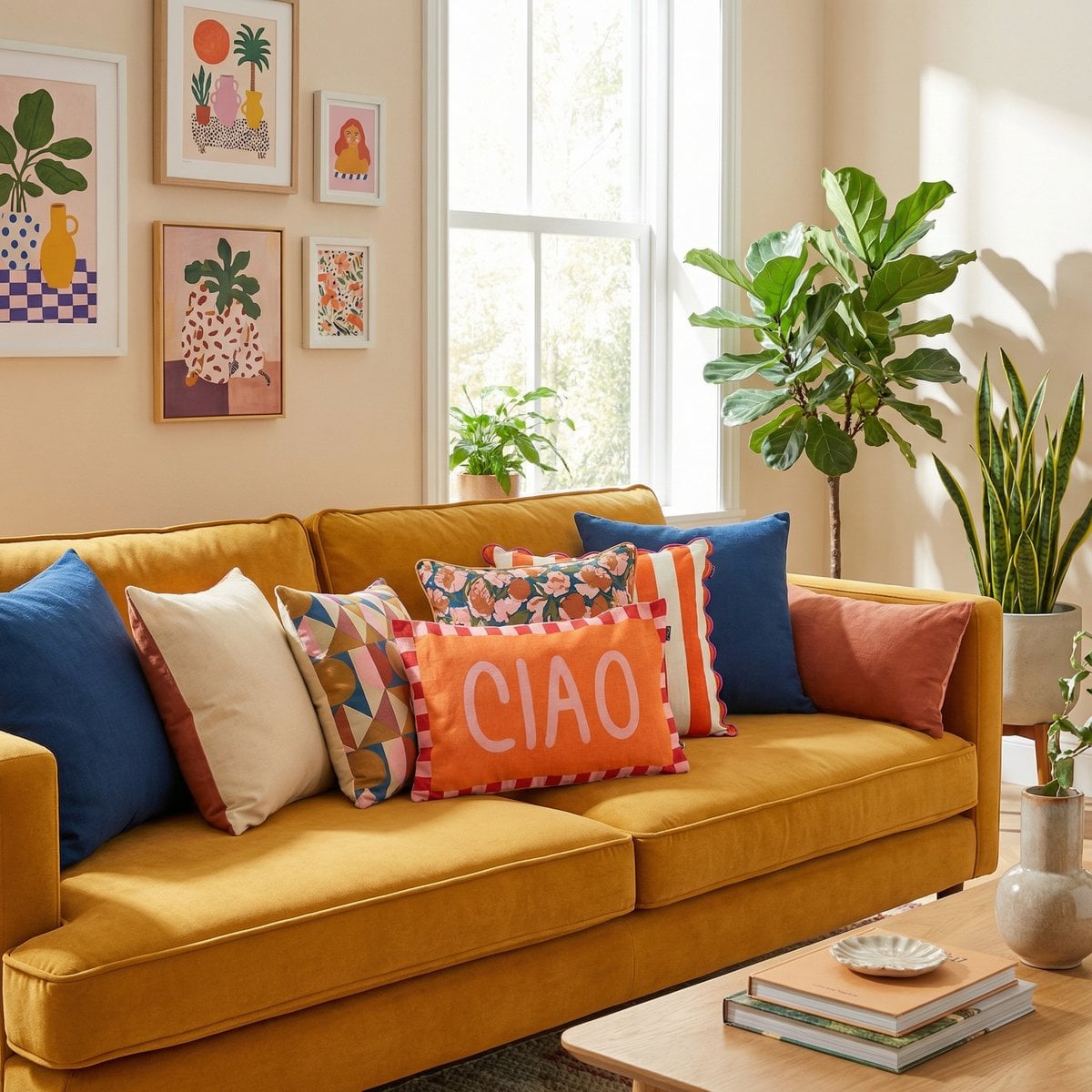 Decorative cushion Orange