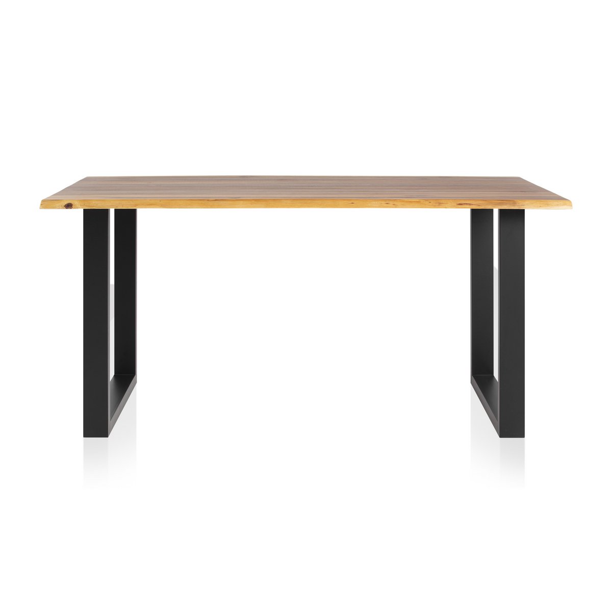 Eettafel acaciahout 160x85x77 cm boomrand