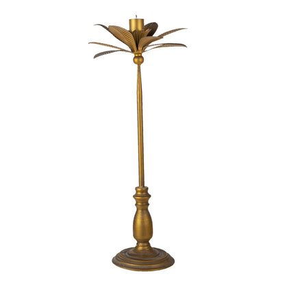 Kandelaar 67 cm goudkleurig ijzer