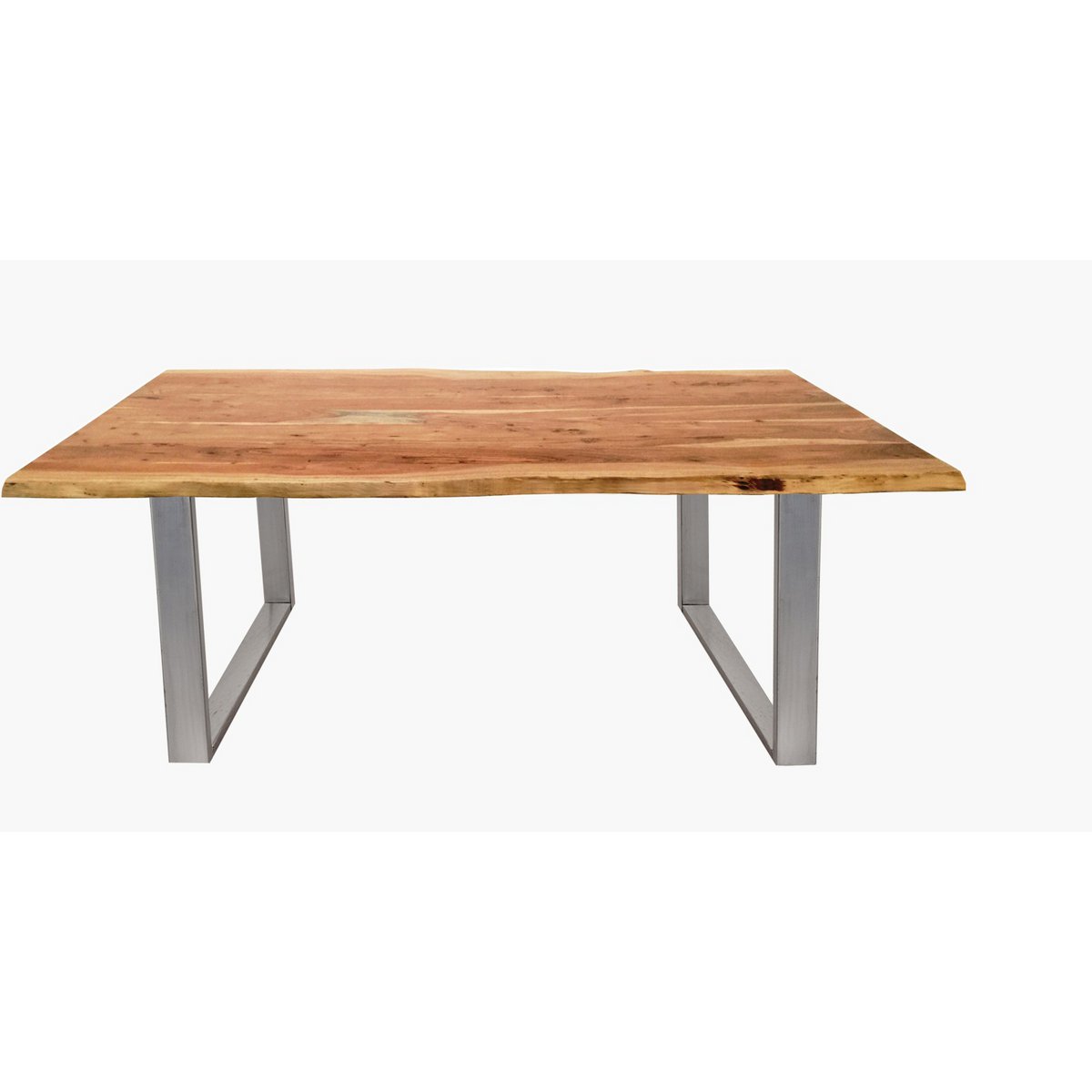 Table 200x100 cm, natural acacia, 56 mm