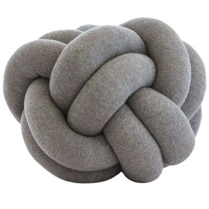 Grey Knot Ball – Cushion / Kussen – 30×30 cm – Urbane Hide
