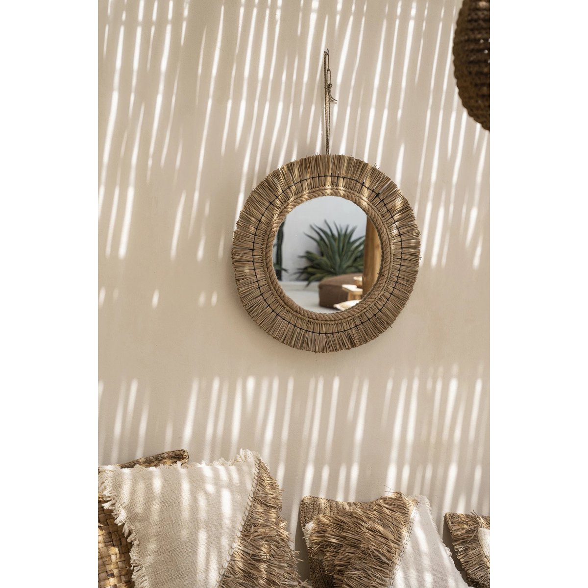 Spiegel 80x60 cm hout naturel