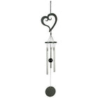 Windgong hart metaal ca 35 cm