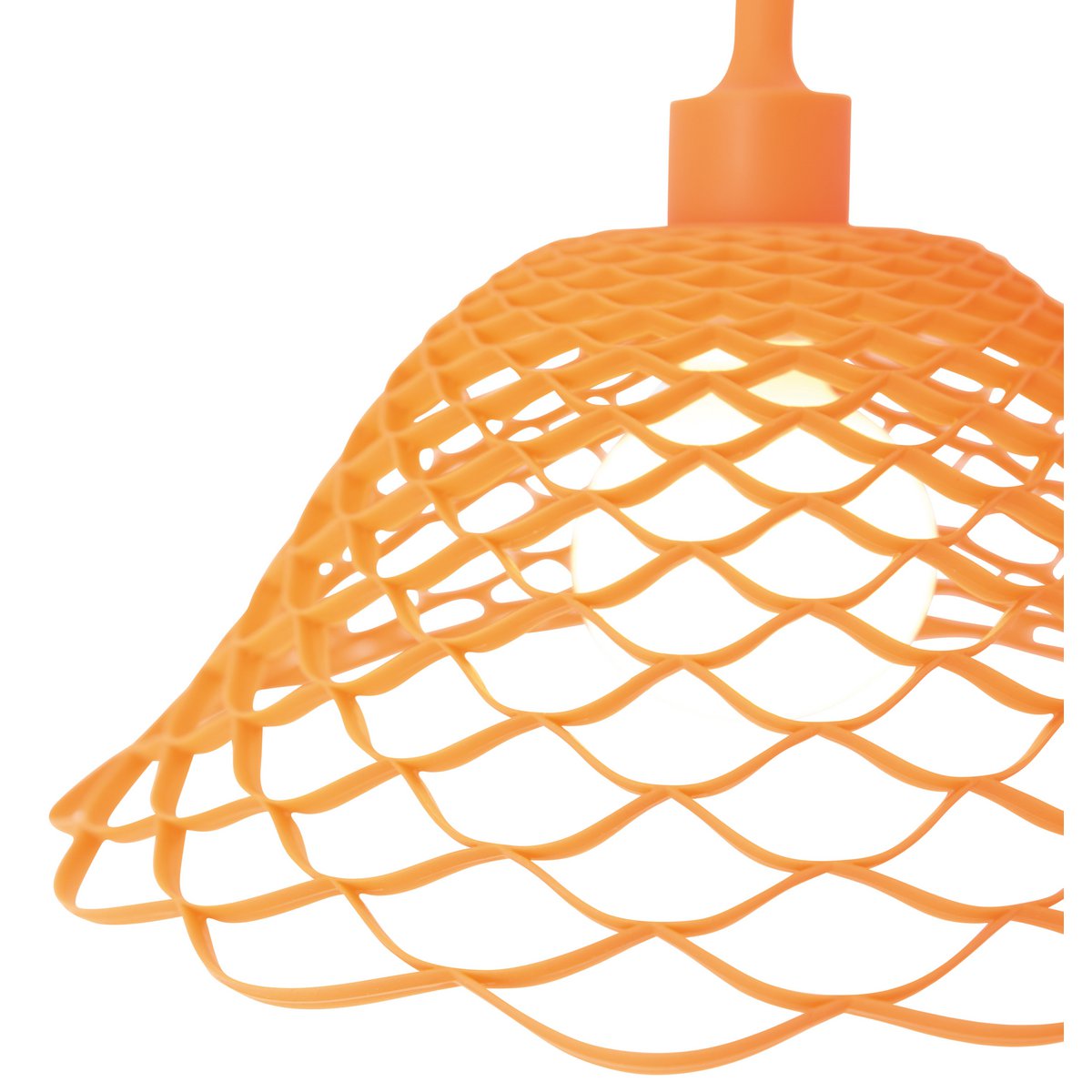 Hanglamp oranje 35x35x108 cm plastic