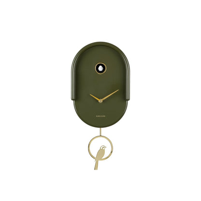 Wandklok groen 20x42x20 cm