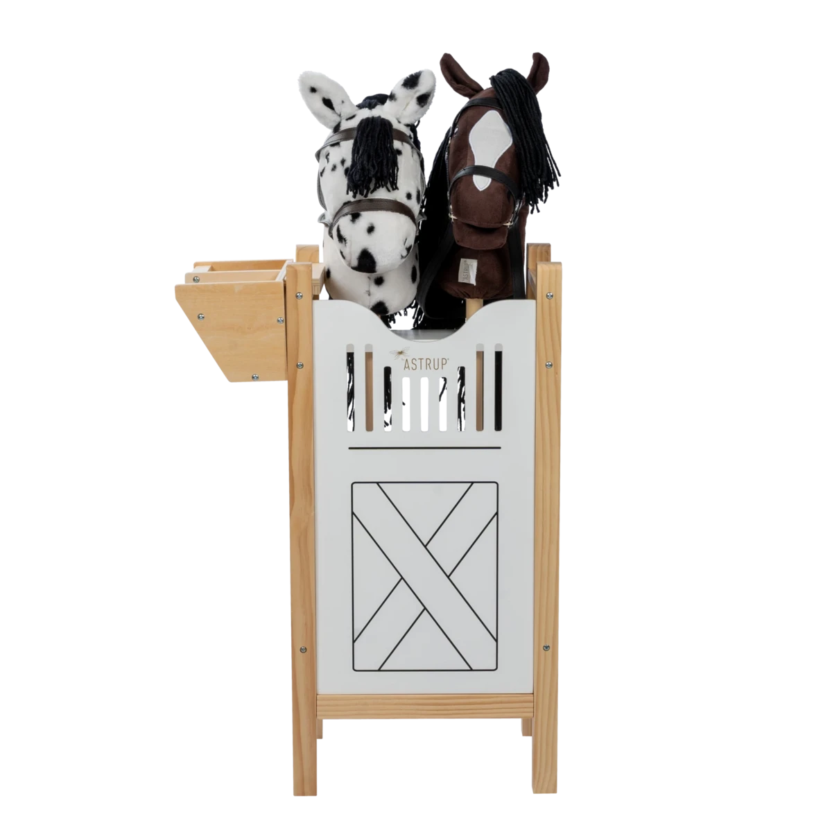 Paardenbox voor 2 stokpaarden