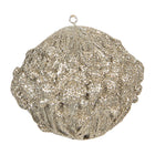 Kerstbal 8 cm goud kunststof