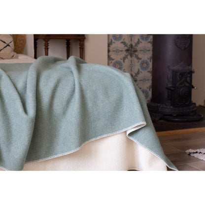 Wollen beddeken Cool Mint 450 gr/m²