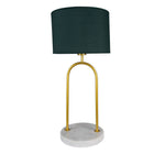Desk lamp Ø 28x62 cm Green Gold-coloured Iron Table Lamp