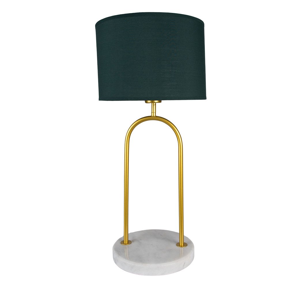 Desk lamp Ø 28x62 cm Green Gold-coloured Iron Table Lamp