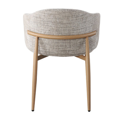 Eetkamerstoel Okura set van 2 beige 58x57.5x75.5 cm