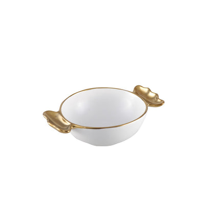 Candy Candle Holders Golden Handles 14x14x6cm