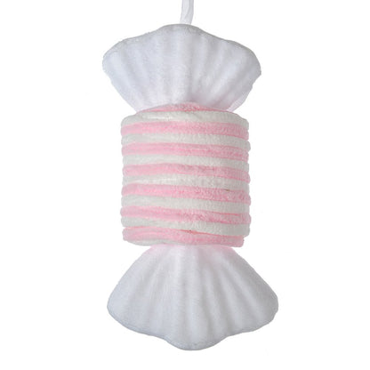 Kersthanger snoepvorm 11x8x20 cm roze wit
