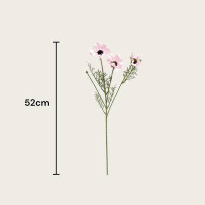 Kunstbloem chrysant roze 52 cm