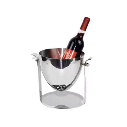 Champagnekoeler 26.5x20x21 cm zilver