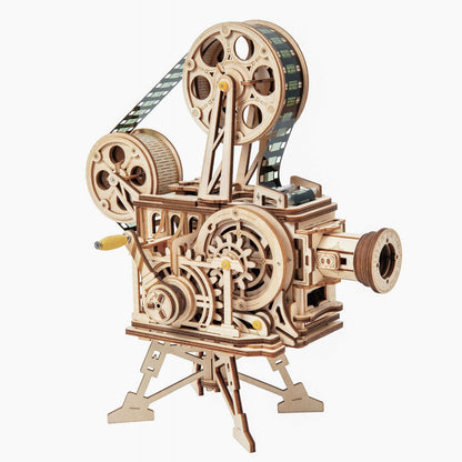 Houten 3D puzzel filmprojector 25.5x13.3x23.3 cm