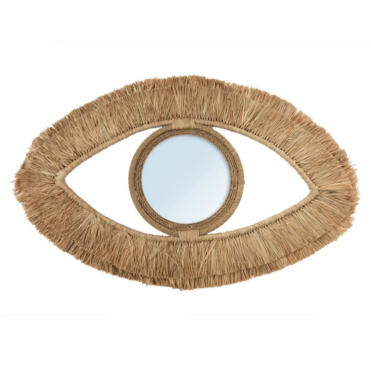 Oogspiegel raffia M naturel