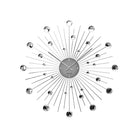 Wandklok Sunburst groot kristallen