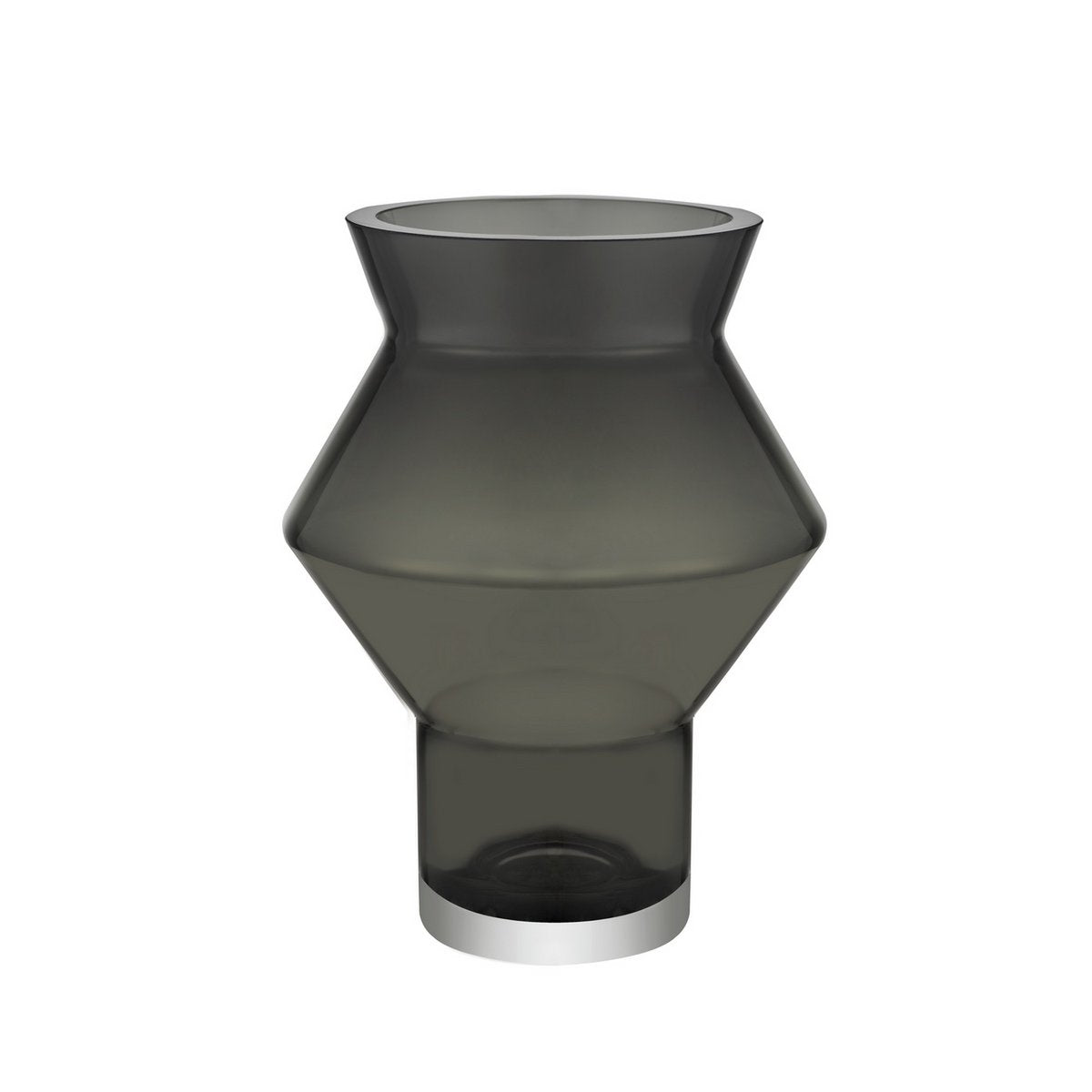 Vaas CUZCO 23 cm grijs helder glas 9mm
