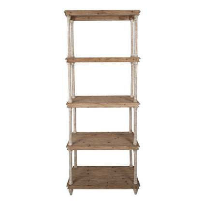Boekenkast hout 80x40x210 cm bruin