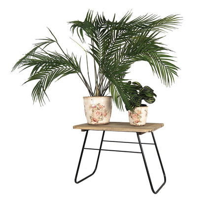 Plantenstandaard 46x26x33 cm hout metaal