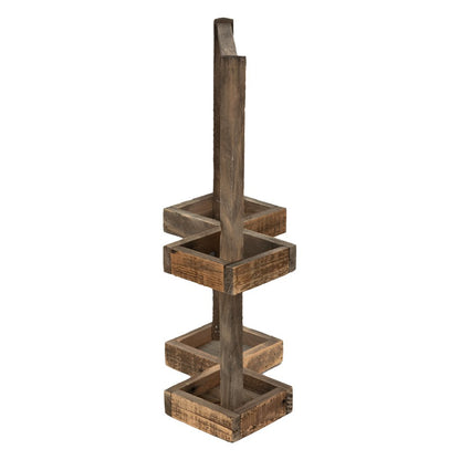 Wijnrek 27x14x42 cm bruin hout