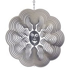 Wind Spinner, Spin Art, Stainless Steel, Sun, 060SU108, Silver-colored, Ø15cm