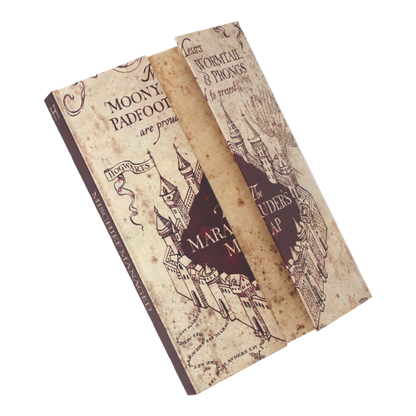 Harry Potter - A5 notebook in Marauder's Map design, magnetic