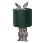Table Lamp Rabbit Ø 20x43 cm Brown Green Polyresin Desk Lamp