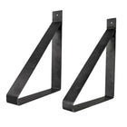 Plankendrager staal zwart 211x38x283 mm set van 2