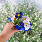 Lucky bouquet of flowers in different colours