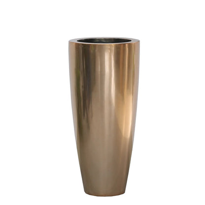 Plantenpot Kentucky Copper Ø37x80 cm roségoud polyester