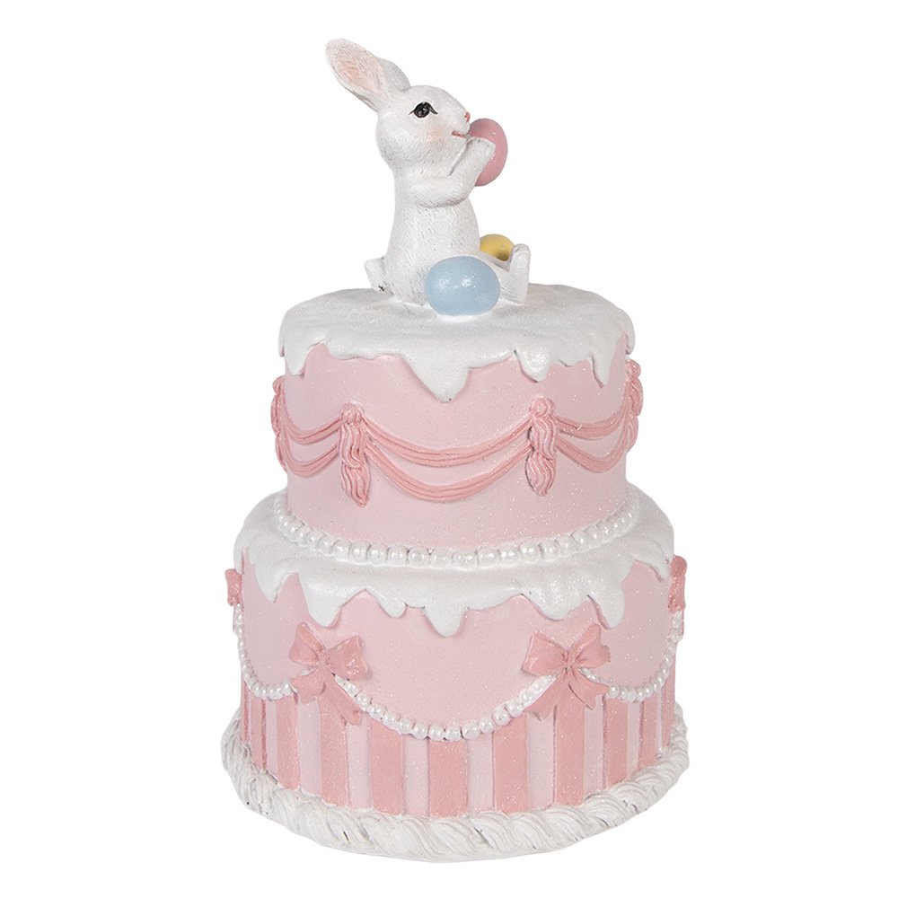 Decoration Figurine Cake Ø 18x28 cm White Plastic