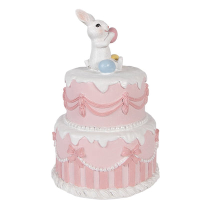Decoration Figurine Cake Ø 18x28 cm White Plastic