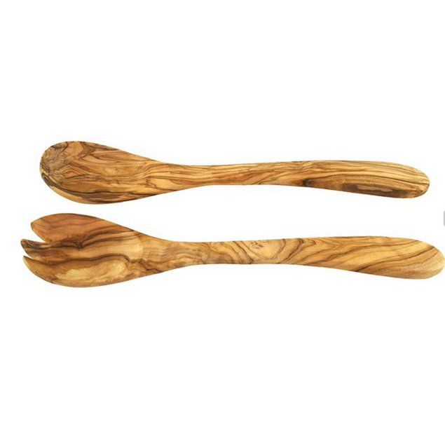 Slacouverts olijfhout 30 cm set 5