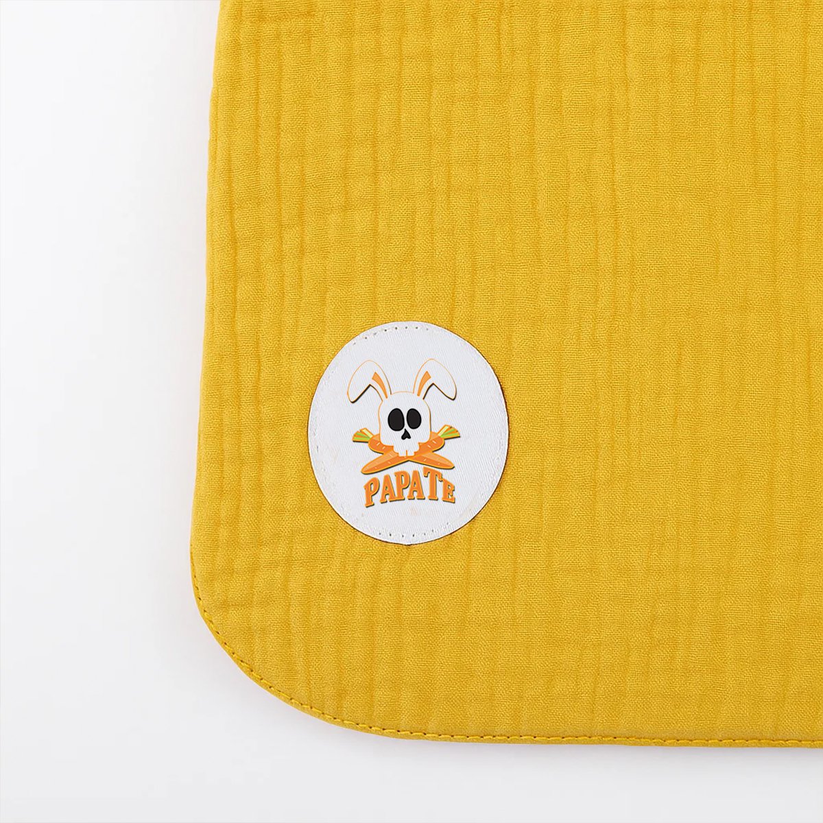 Organic cotton bib honey