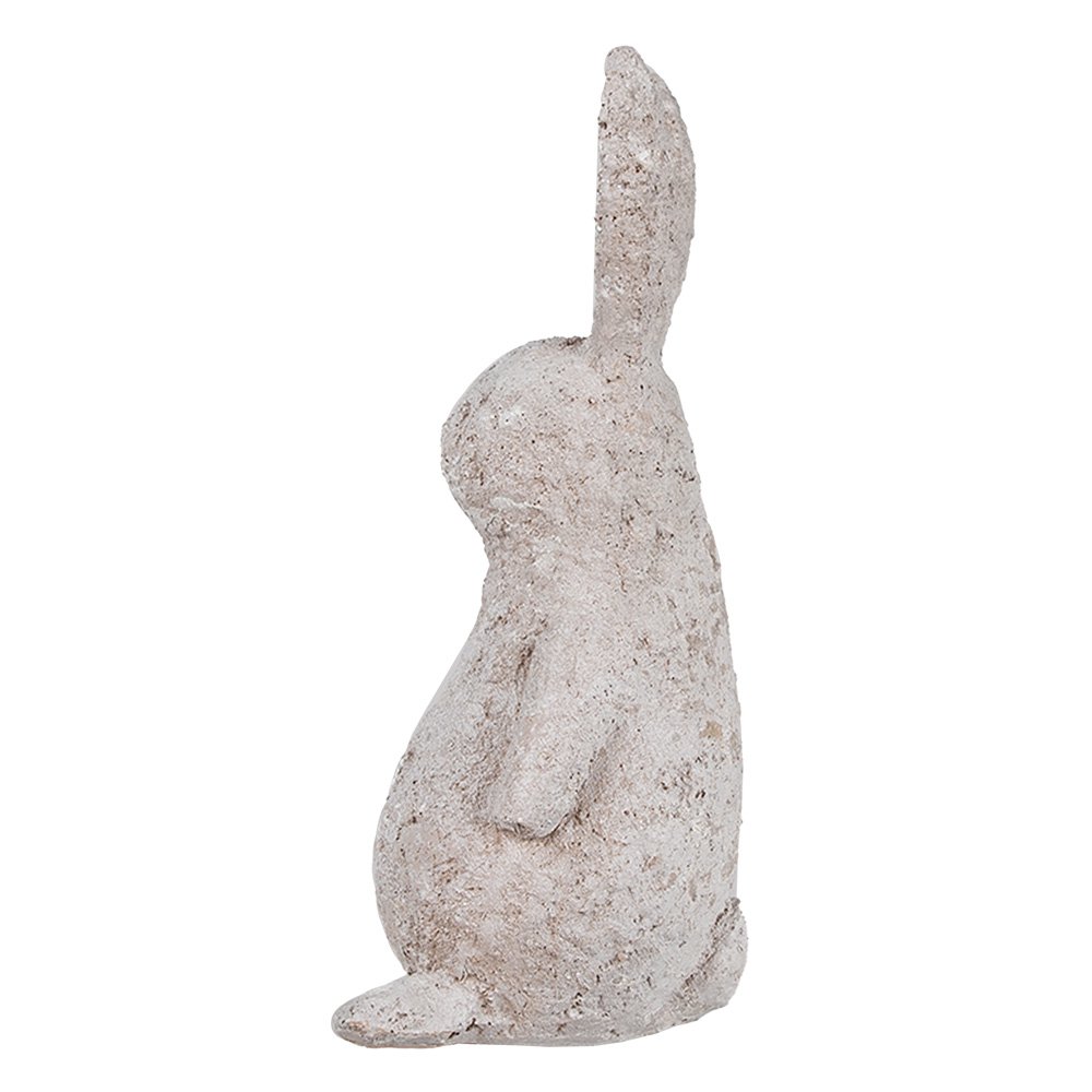 Beeld konijn 26 cm beige polyresin