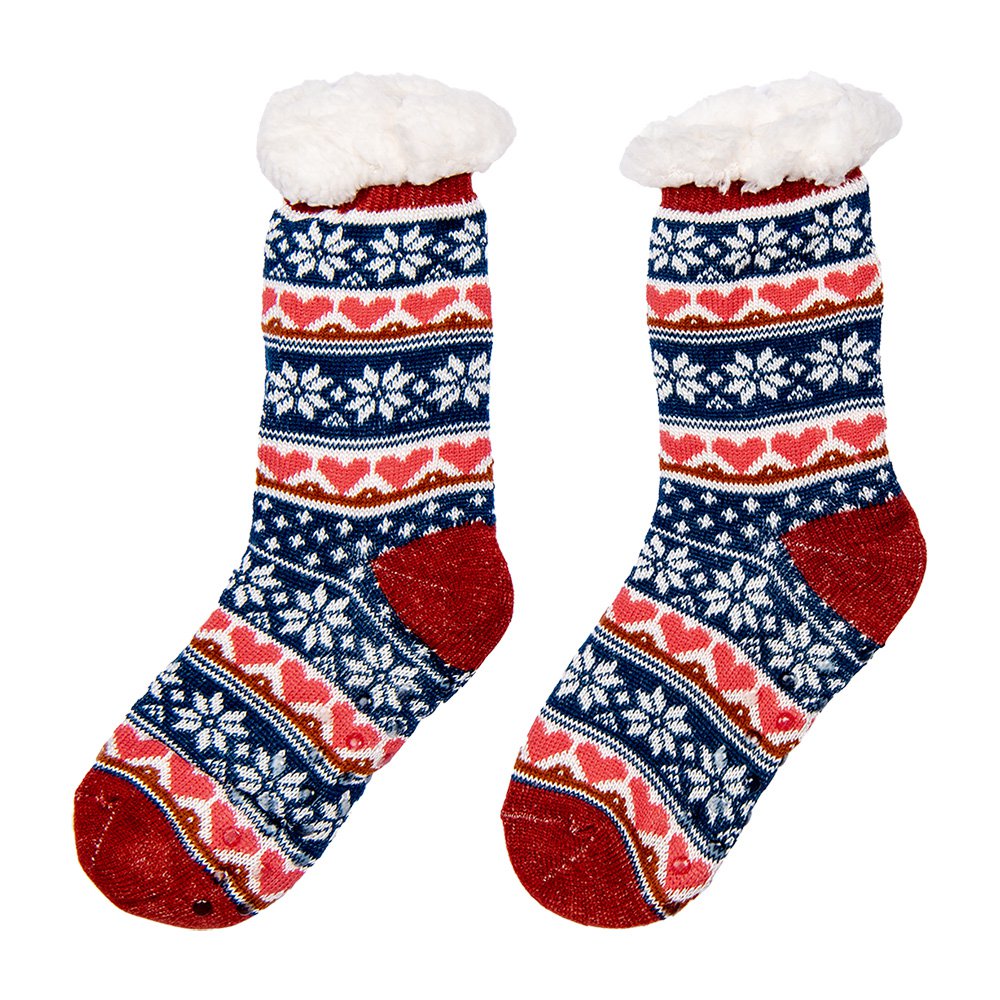 Kerstsokken set 12 stuks one size meerkleurig synthetisch