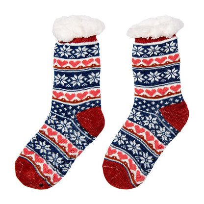 Kerstsokken set 12 stuks one size meerkleurig synthetisch