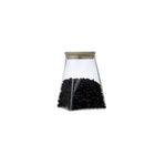 Glazen pot 910ml met houten deksel