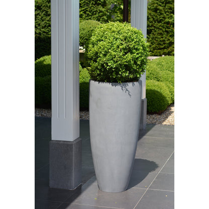 Plantenpot fiberstone Ø36.5xH80 cm grijs