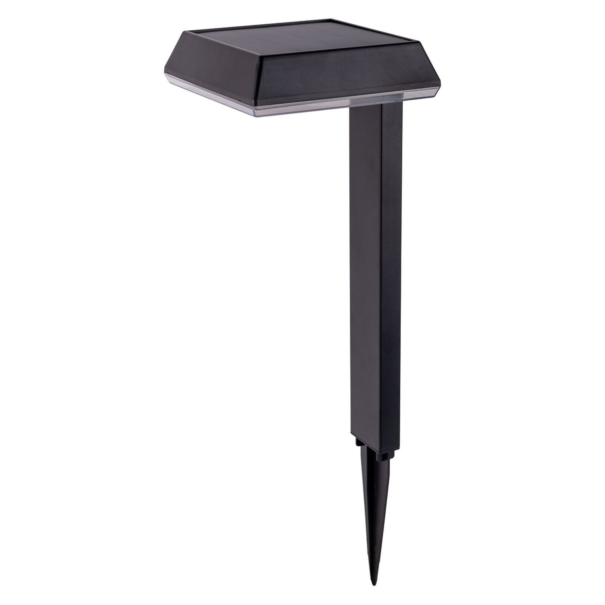 Solar Decorative Spike "Sigi", 79 cm high, plastic, black, integrated LEDs, warm white